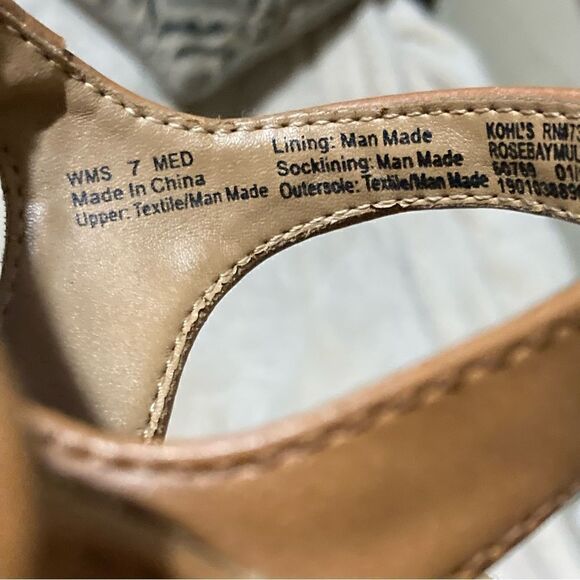 Fun SO Rosebay Multicolor Wedge Sandals Women’s Size 7 - Picture 12 of 13